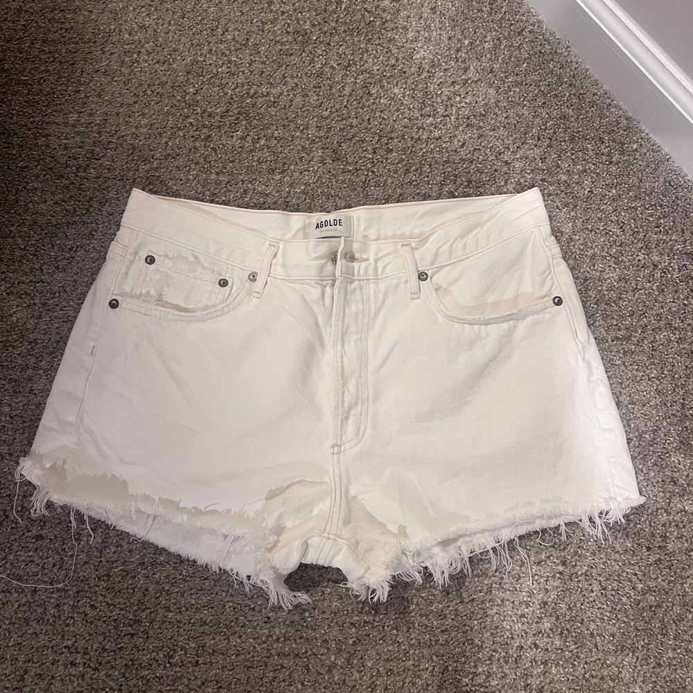 Agolde Parker denim shorts